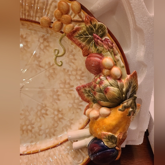 Fitz And Floyd Venetian Romance Platter - Picture 3 of 7